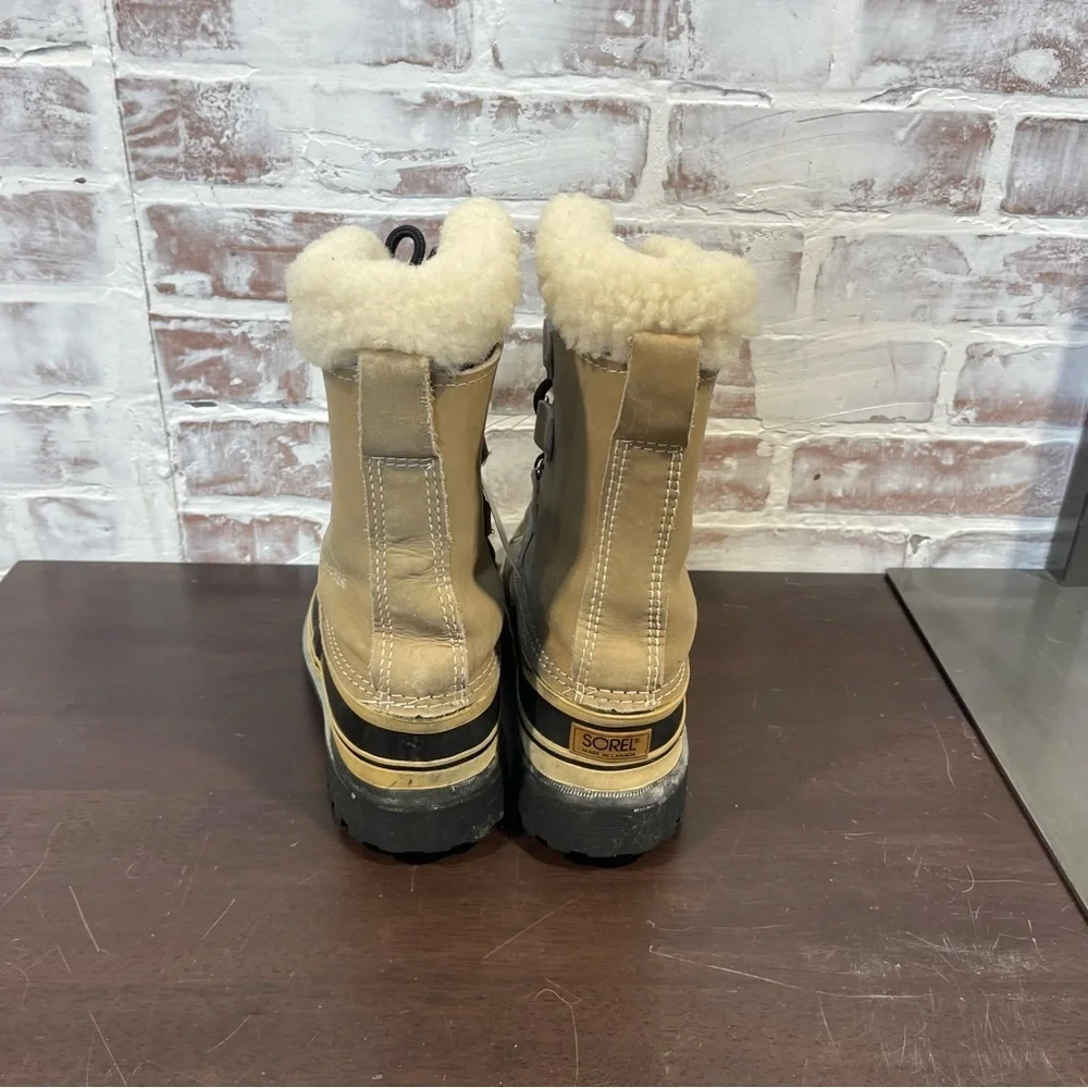 Sorel Tan and Black Winter Boots